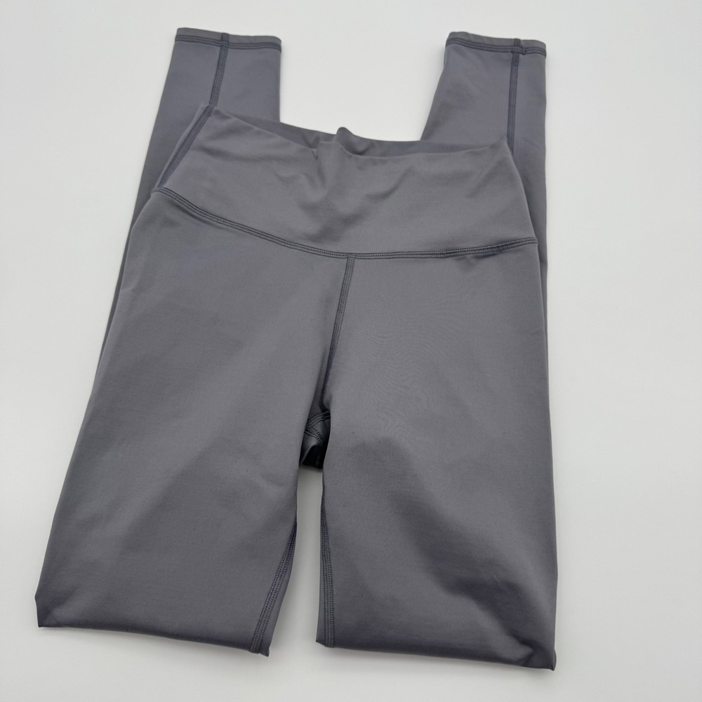 Fabletics Gray High Waisted Performance Leggings Women Grey Dusty Purple M